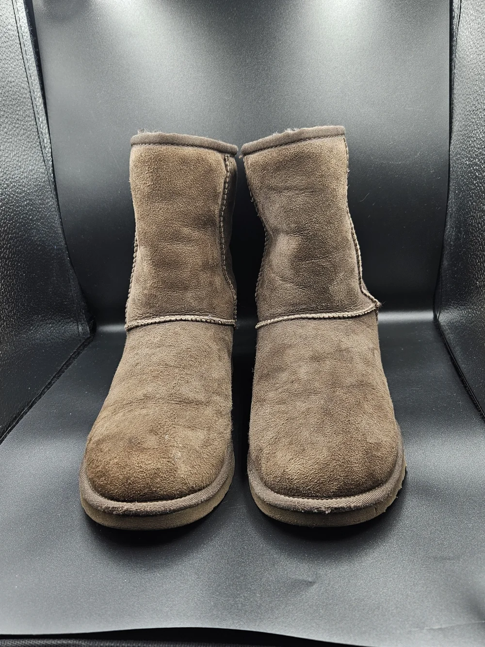 UGG Men's Short Brown Suede Boots